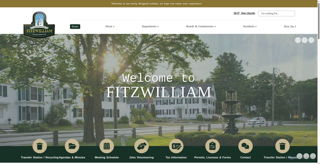 Security scan screenshot of https://fitzwilliam-nh.gov/