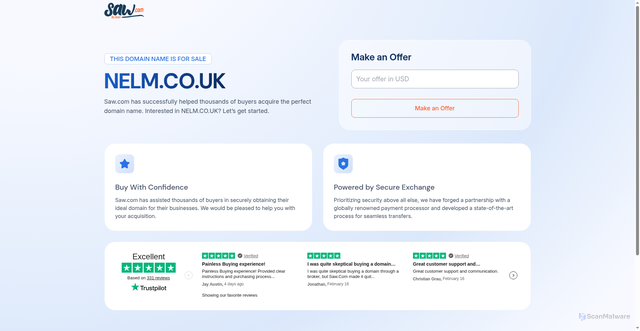 Security scan screenshot of https://www.nelm.co.uk/