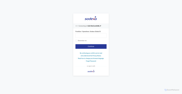 Security scan screenshot of https://hr-portal.sodexonet.com