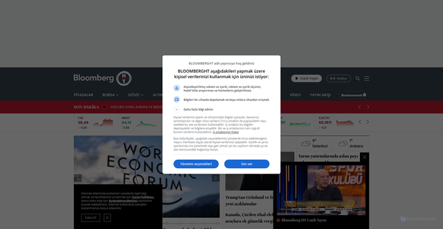 Security scan screenshot of https://bloomberght.com
