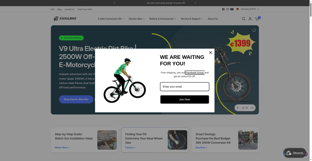 Security scan screenshot of https://esoulbike.com/