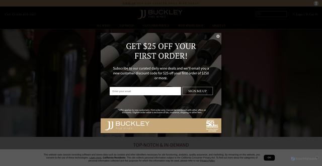 Security scan screenshot of https://jjbuckley.com