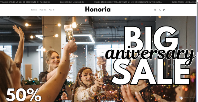 Security scan screenshot of http://tiendahonoria.com/