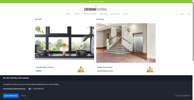 Security scan screenshot of https://designjournalmag.com