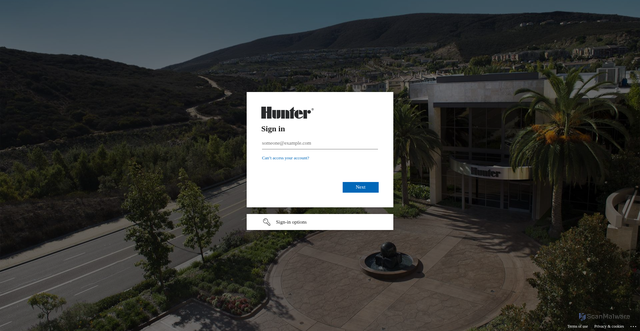 Security scan screenshot of https://hunterindustries.ultipro.com