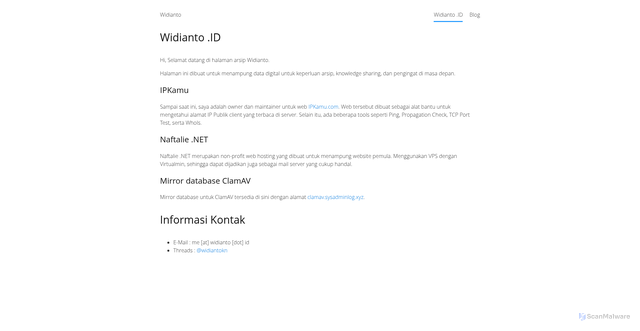 Security scan screenshot of https://naftalie.net
