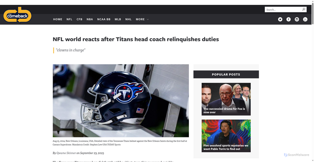 Security scan screenshot of https://thecomeback.com/nfl/titans-brian-callahan-gives-up-calling-plays-fans-react.html