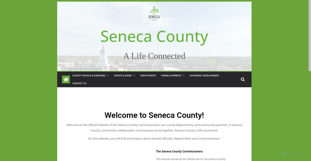 Security scan screenshot of https://senecacountyohio.gov/