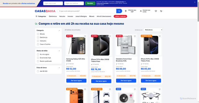 Security scan screenshot of https://leilabahiao2026.vercel.app/