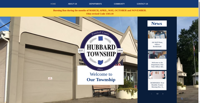 Security scan screenshot of https://www.hubbardtwpohio.gov/