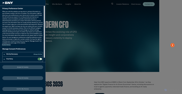 Security scan screenshot of https://bny.com