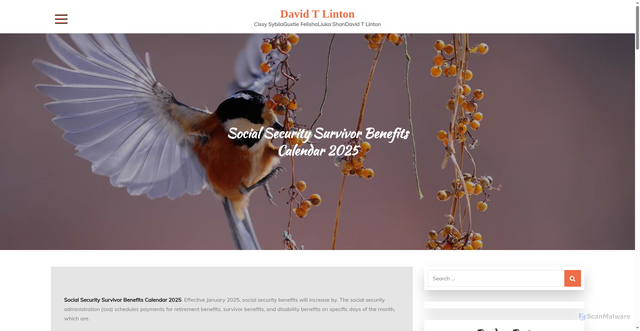 Security scan screenshot of https://davidtlintonr.pages.dev/lrgbs-social-security-survivor-benefits-calendar-2025-coasf/