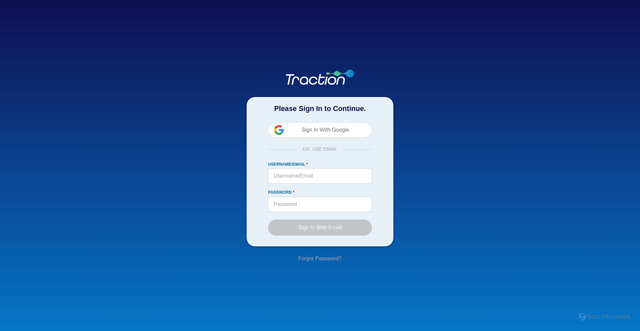 Security scan screenshot of https://traction.technologyadvice.com