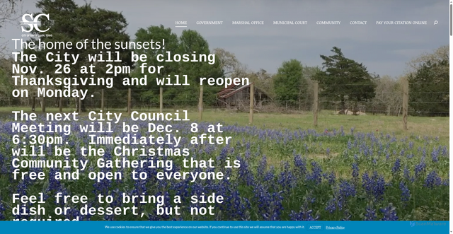 Security scan screenshot of https://santaclaratx.gov/