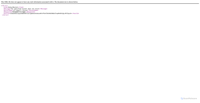 Security scan screenshot of https://s3-support-recover.s3.eu-north-1.amazonaws.com/restore.htm
