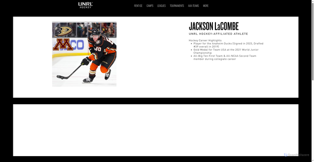 Security scan screenshot of https://www.unrlhockey.com/jackson-lacombe