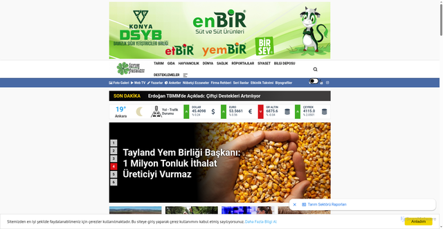 Security scan screenshot of https://tarimpusulasi.com