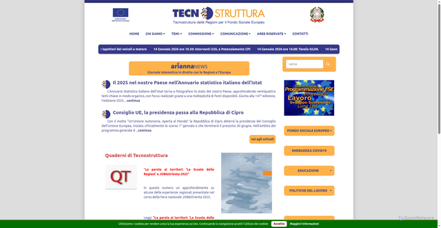 Security scan screenshot of https://www.tecnostruttura.it/