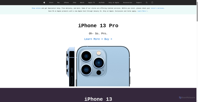 Security scan screenshot of http://apple-clone-2-jitu.netlify.app/