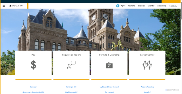 Security scan screenshot of https://www.slc.gov/