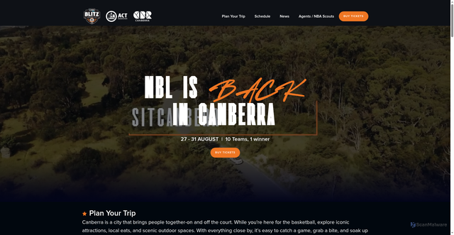 Security scan screenshot of https://www.nblblitz.com.au/