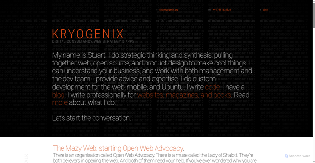 Security scan screenshot of https://www.kryogenix.org