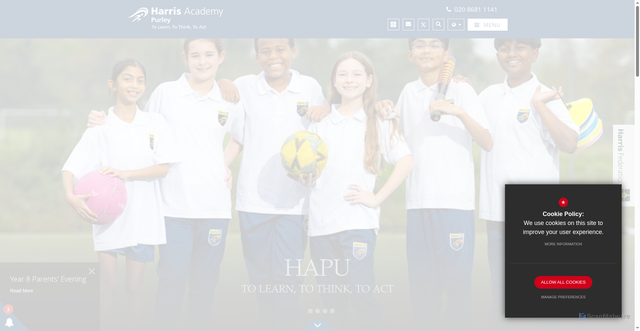 Security scan screenshot of https://www.harrispurley.org.uk/