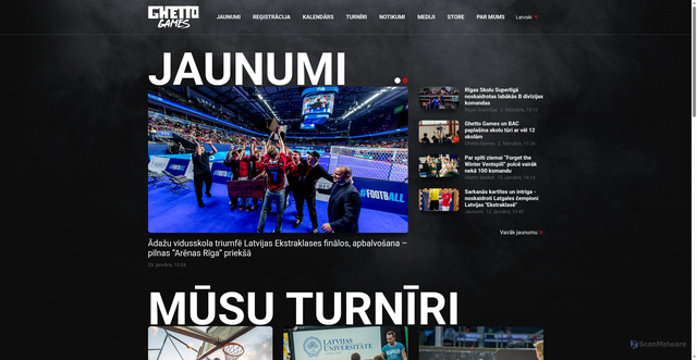 Security scan screenshot of https://ghetto.lv
