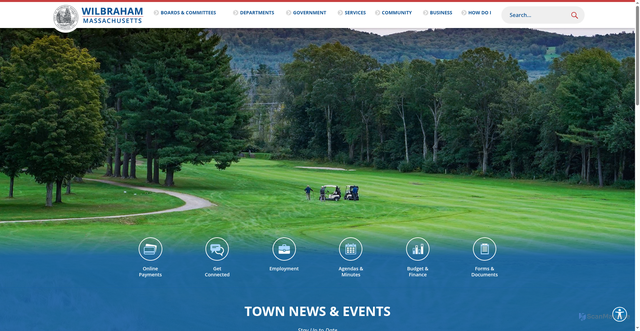 Security scan screenshot of https://wilbraham-ma.gov/