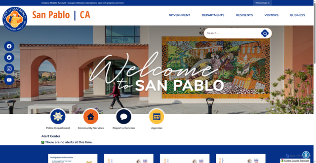 Security scan screenshot of https://sanpabloca.gov/