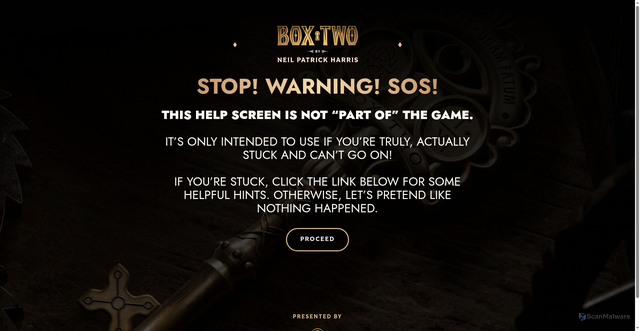 Security scan screenshot of https://box2game.com/help/