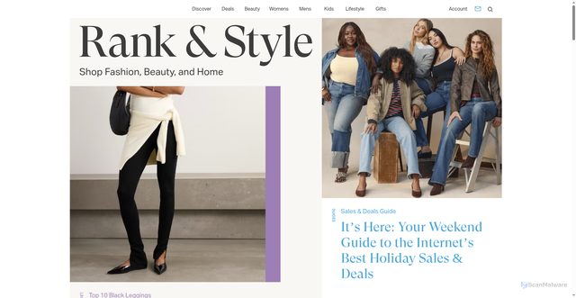 Security scan screenshot of https://rankandstyle.com