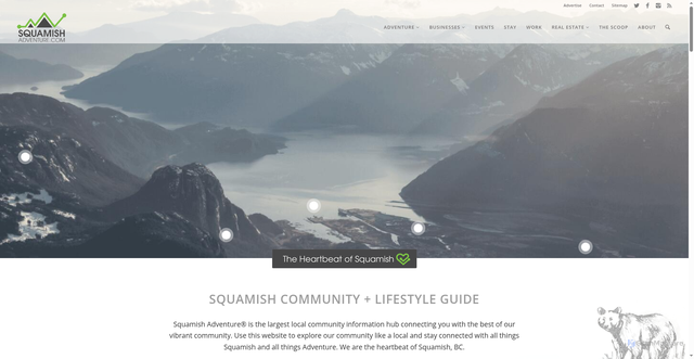 Security scan screenshot of https://squamishadventure.com