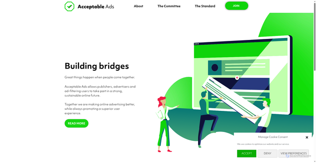 Security scan screenshot of https://acceptable.a-ads.com
