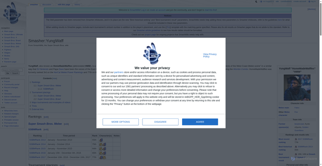 Security scan screenshot of https://www.ssbwiki.com/Smasher:YungWaff