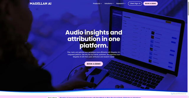 Security scan screenshot of https://magellan.ai