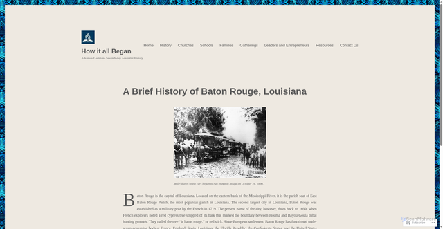 Security scan screenshot of https://arklasdahistory.org/a-brief-history-of-baton-rouge-louisiana/