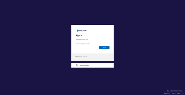 Security scan screenshot of https://encore.shopepromos.com