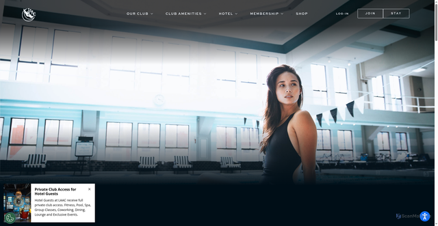 Security scan screenshot of https://www.laac.com/club-amenities/athletics/aquatics/