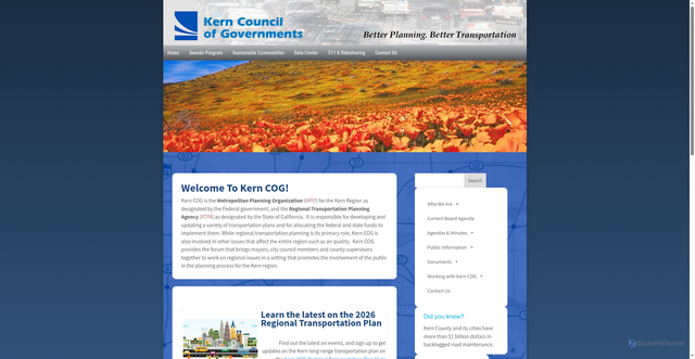 Security scan screenshot of https://www.kerncog.org/