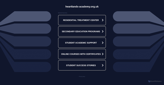 Security scan screenshot of http://www.heartlands-academy.org.uk/