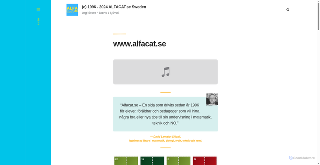 Security scan screenshot of https://alfacat.se