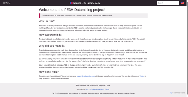 Security scan screenshot of https://fedatamine.com
