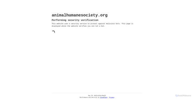 Security scan screenshot of https://animalhumanesociety.org