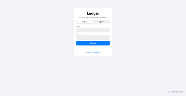 Security scan screenshot of http://ledger-staging-9yb.pages.dev/