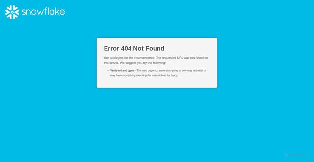 Security scan screenshot of https://lbid-100.prod3.lb.snowflakecomputing.com
