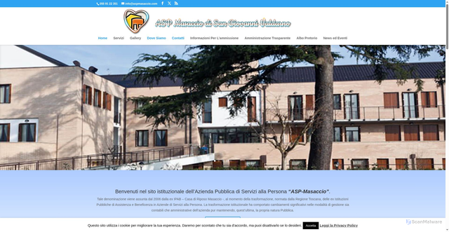 Security scan screenshot of https://www.aspmasaccio.com/