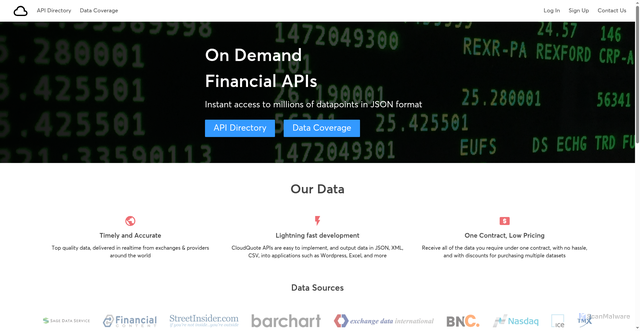 Security scan screenshot of https://api.cloudquote.io