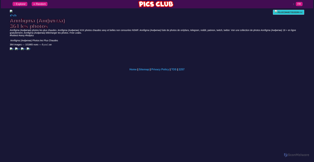 Security scan screenshot of https://picsclub.ru/album/Annfigma-%28%D0%90%D0%BD%D1%84%D0%B8%D0%B3%D0%BC%D0%B0%29.HWIX/?sort=title_asc&page=3&seek=Annfigma+%28%D0%90%D0%BD%D1%84%D0%B8%D0%B3%D0%BC%D0%B0%29+%28211%29.VeOga&lang=fr