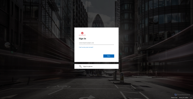 Security scan screenshot of https://dev.meridian.credithub.net/auth/login